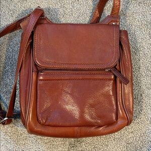 Osgoode Marley Brown Leather Crossbody Bag